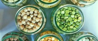 shelf life of peas